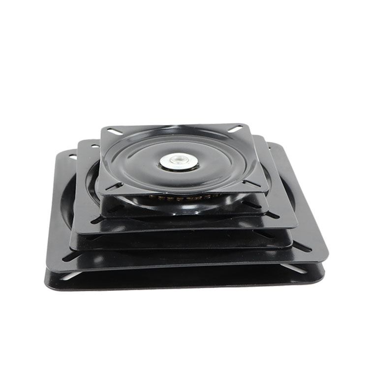 Black Square Furniture Turntable Chair Swivel Plate