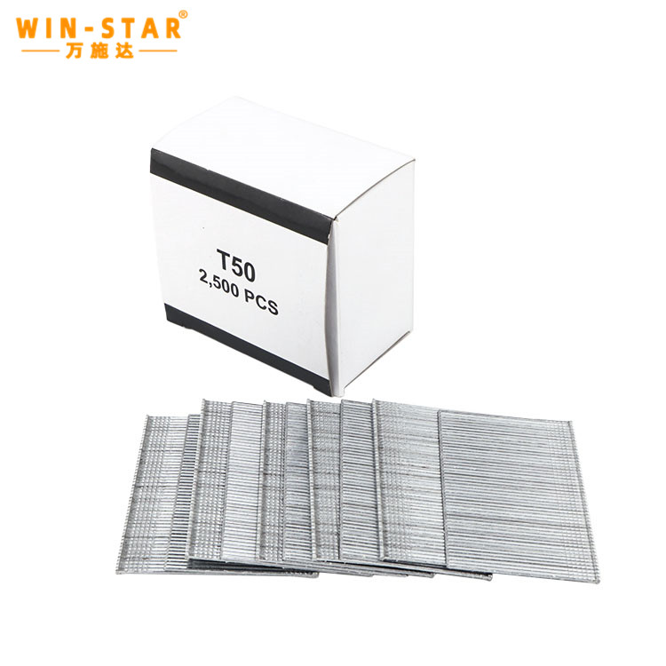 T50 nails 50mm Length Brads 16 Gauge Galvanized Industrial T Brad Finish Nails
