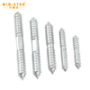 Wholesale Wood Screws Double Head Wooden Teeth Hanger Bolts