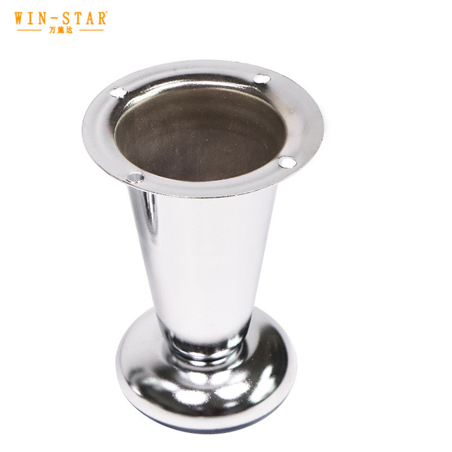 Customized 100mm High Modern Metal Iron Chrome Furniture Legs for Sofa 