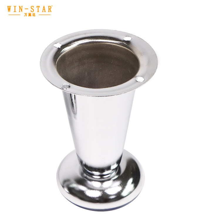 Customized 100mm High Modern Metal Iron Chrome Furniture Legs for Sofa 
