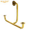 Decorative Furniture Parts Stainless Steel Golden Pipe Sofa Handle For Fittings