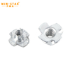 Four Claw Furniture T-nut Blind Pronged Insert T-Nut for Wood Furniture Hardware