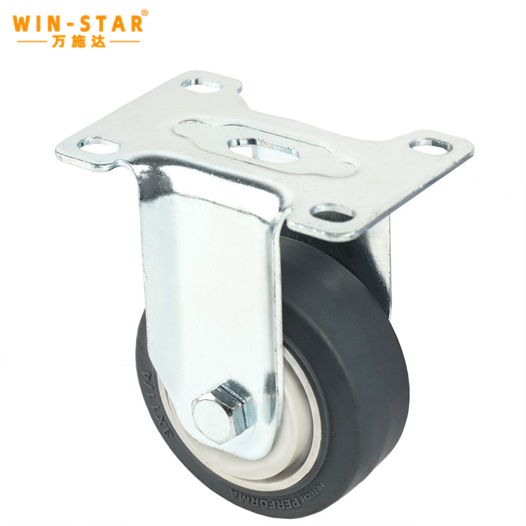 Heavy Duty TPR High elastic casters Castor Wheel 5 Inch Noiseless Castors