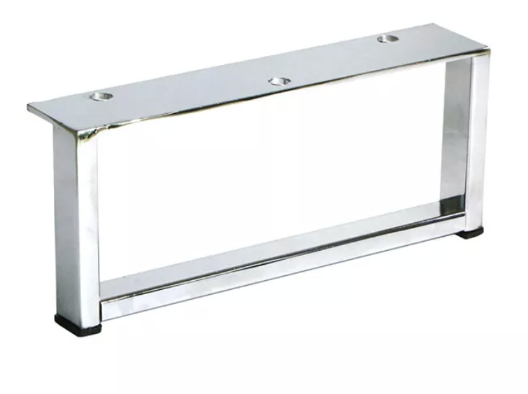 A close-up of a sleek and sturdy table leg, showcasing its modern design and strong support for the tabletop.