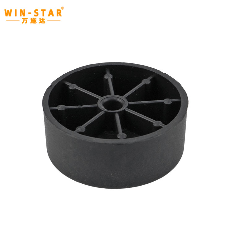 20mm Height Wholesale New Design Black Furniture Feet Plastic Sofa Legs With Custom Logo
