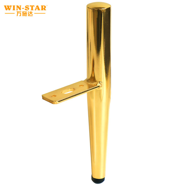 Perabot Moden Aksesori Metal Kabinet Meja Kaki Kaki Sofa Emas 