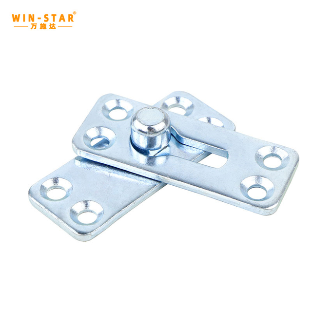 Furniture White Zinc Bed Connector Door Cabinet Iron Accessory Fitting