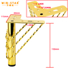  Modern Style Furniture Accessories Iron Legs Middle Eastern Design Sofa Legs with Golden