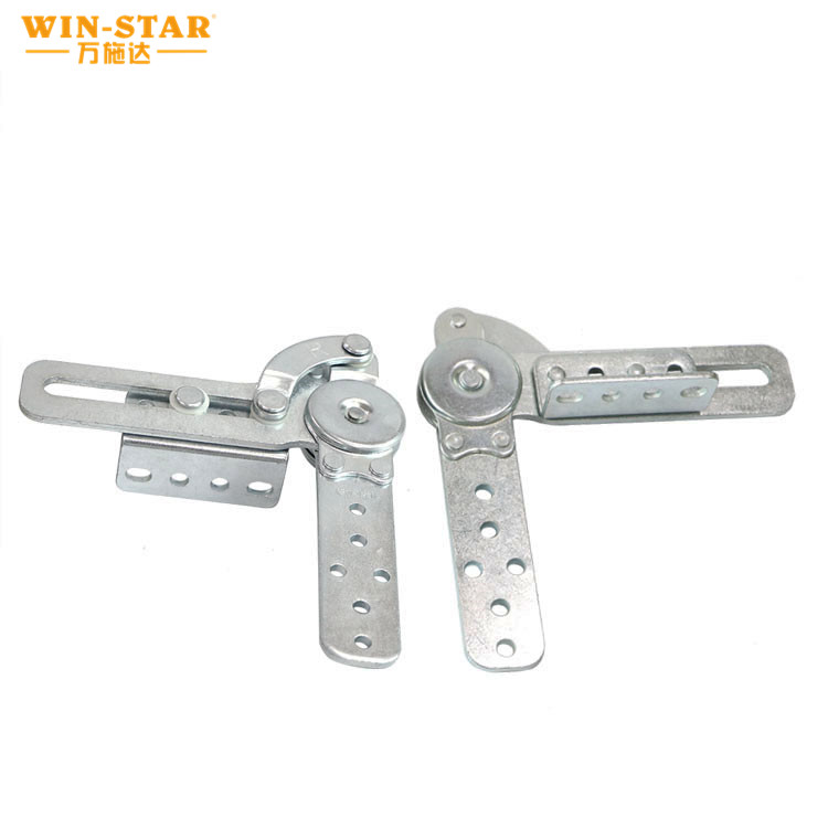 New Furniture Hardware Sofa Headrest Hinges Metal Adjuster Concealed Folding Sofa Armrest Hinge for Backrests Lounge Chairs Bed