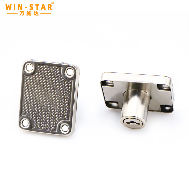 Nickel Plated Iron Material 139-22 Drawer Locks with Two Plastic Keys