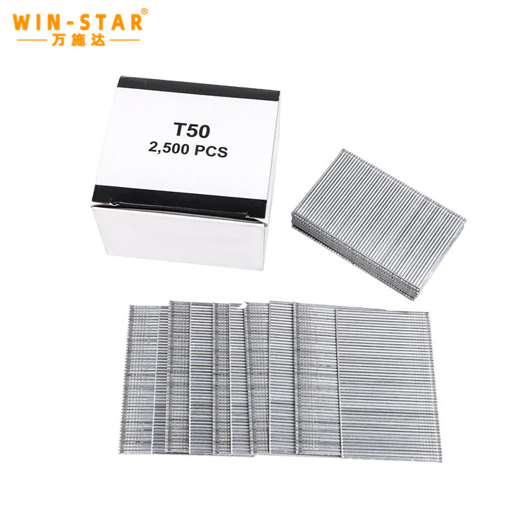 T50 nails 50mm Length Brads 16 Gauge Galvanized Industrial T Brad Finish Nails