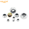 hex nylon insert lock nuts DIN985 nylon locking nut Non-slip nut