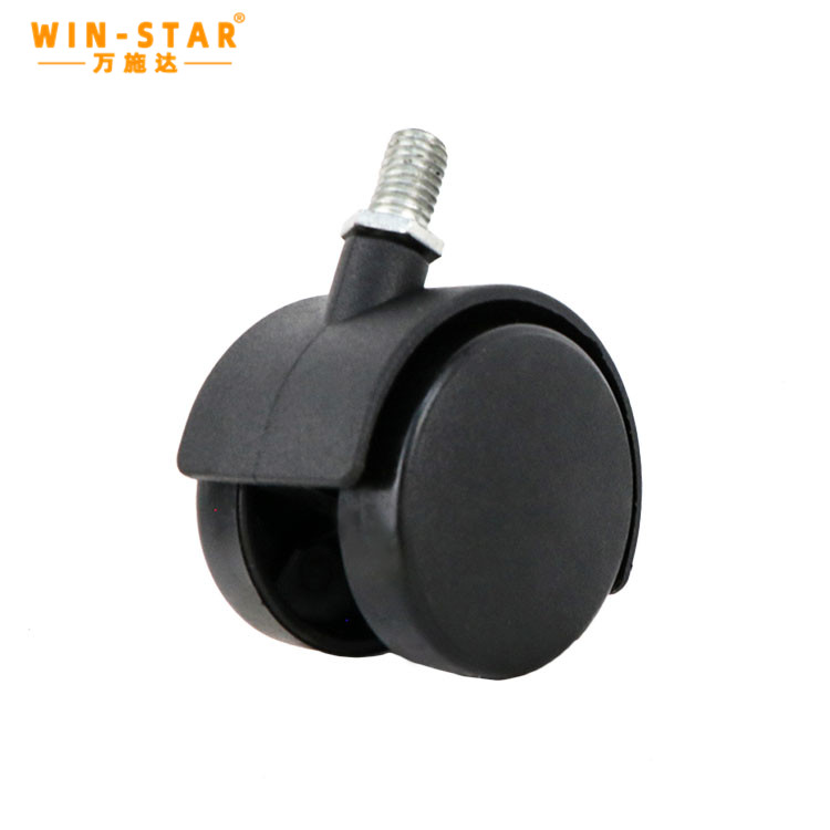 2 inch High quality pp swivel office chair caster wheels with metal friction ring office caster wheel