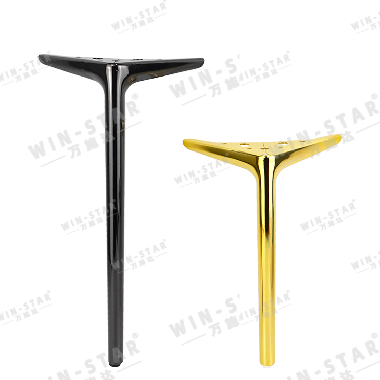 Simple Style Furniture Foot Metal Black 450mm Sofa Chair Legs for Table