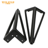Fashion Style Furniture Hardware Triangle Pipe Metal Golden Black Sofa Legs