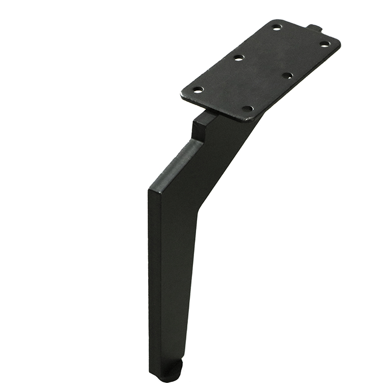 Factory Supply Metal L Shape Black Color Furniture Sofa Legs for Bed Chair