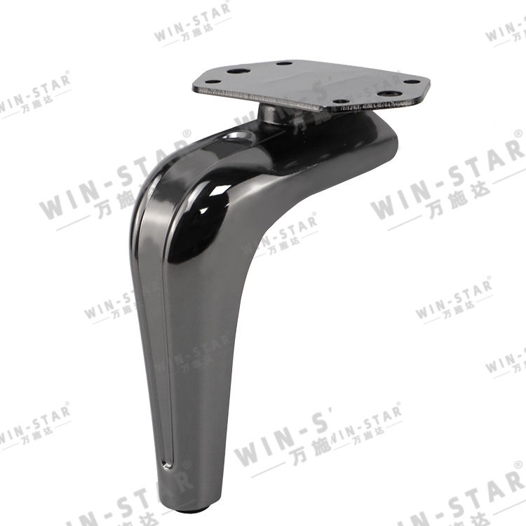 Cheap Furniture Fittings Metal Straight Golden Sofa Legs for TV Cabinet