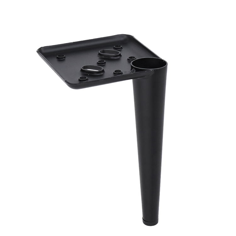 L Shape Furniture Part Black Metal TV Coffee Table Feet Cheap Sofa Legs