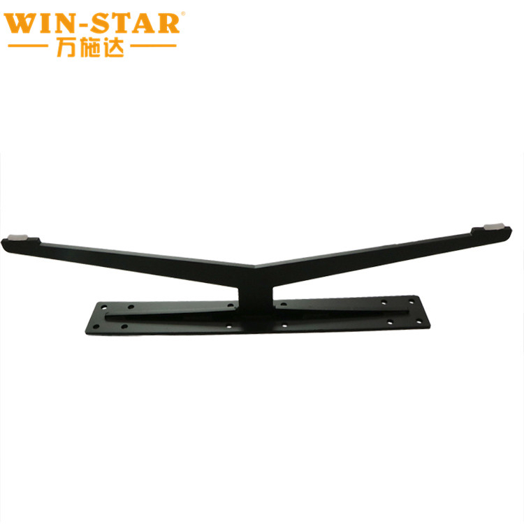 Heavy duty furniture fittings iron cast black sofa legs for bed base