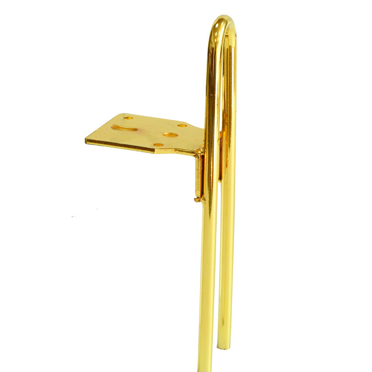 Furniture Feet Golden Solid Pipe Modern Cheap Sofa Bed Legs for Chair