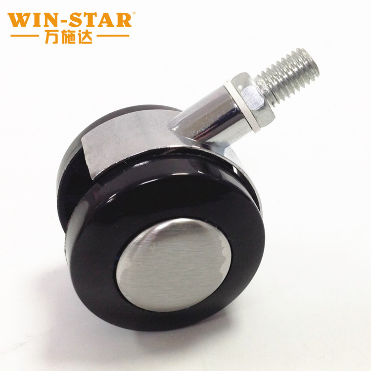 Black 1.5 "caster industrial universal wheel