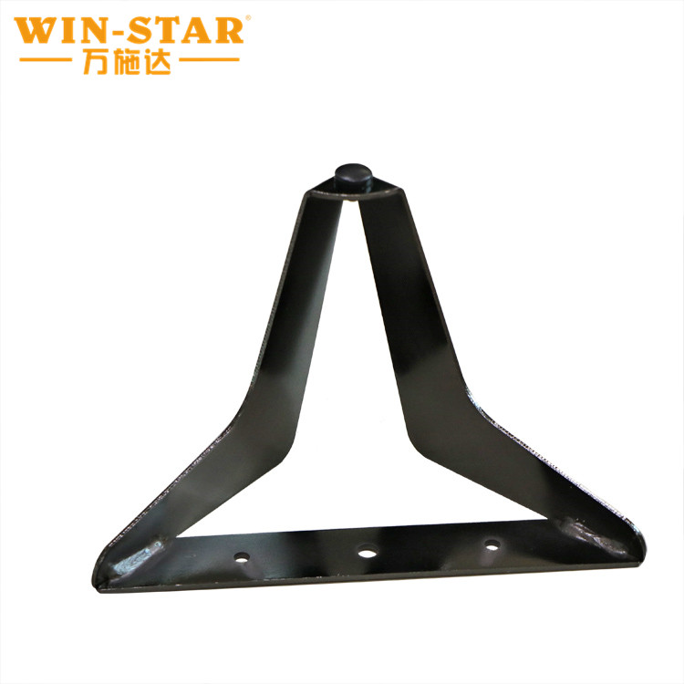 Hotsale furniture parts metal Y shape black cabinet beach feet modern bed legs