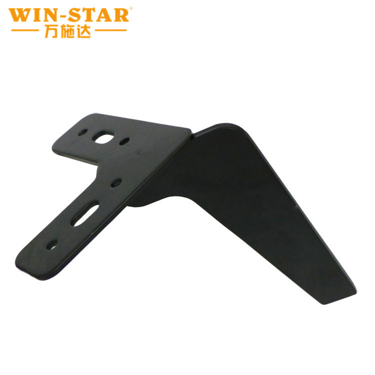 Stronger Furniture Hardware 150mm Metal Black Sofa Bed Leg