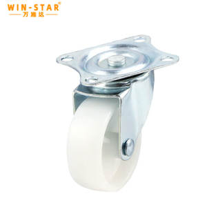 PVC bearing 40KG 2 inch light white PP universal wheel