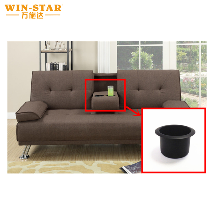 Winstar Sale Golden Color Plastic Sofa Table Cup Holder Inserts Sofa PP Cup