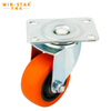 Orange 3/4/5 Inch Castor Wheels Industrial Nylon Steel Outdoor wheel