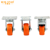 Orange 3/4/5 Inch Castor Wheels Industrial Nylon Steel Outdoor wheel