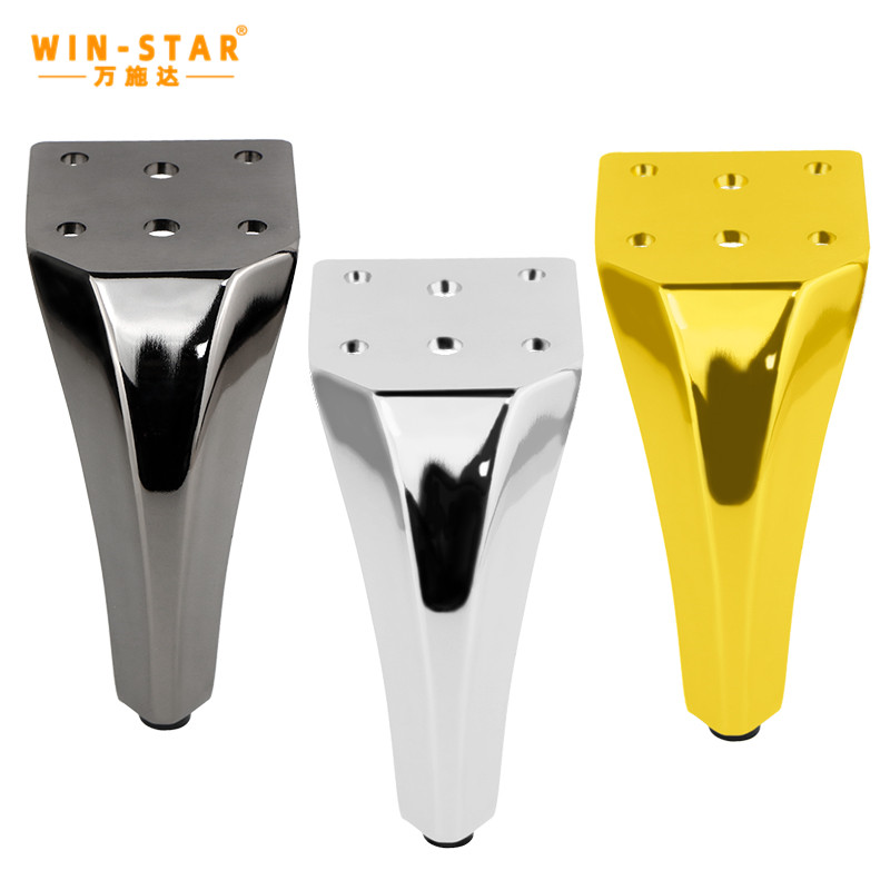 What are the characteristics of metal sofa legs with good stability?