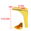 Newest Design Iron Furniture Legs Chrome-plated Sofa Legs Metal Gold Sofa Furniture Legs