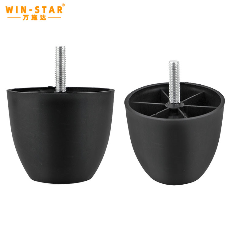Furniture Leg for Cabinet Black Sofa Market Popular Plastic Leg