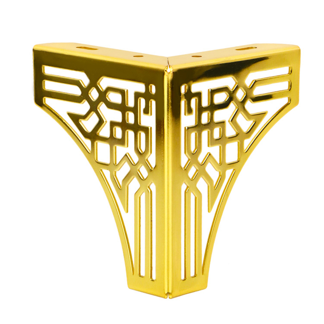 Modern 130MM Iron Gold Color Triangle Sofa Legs Furniture Accessories Legs