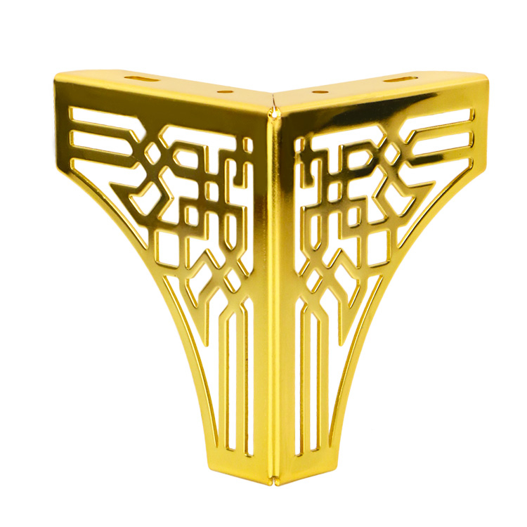 Modern 130MM Iron Gold Color Triangle Sofa Legs Furniture Accessories Legs