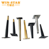 WINSTAR Wholesale Oblique Iron Table Cabinet Legs Furniture Gold Legs
