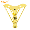  Good Quality Golden Iron Metal Triangle Metal Sofa Legs Furniture Legs Cabinet Leg Series