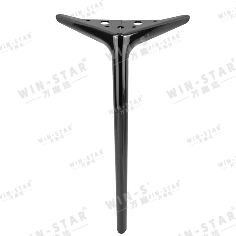 Simple Style Furniture Foot Metal Black 450mm Sofa Chair Legs for Table