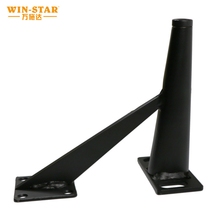 V Shape Furniture Part Black Metal Sofa Leg for Chair Bed