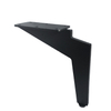 Factory Supply Metal L Shape Black Color Furniture Sofa Legs for Bed Chair
