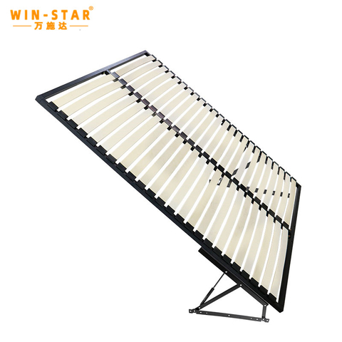 WINSTAR Lift Bed Frame Mechanism Slatted Bed Base Folding Bed Slat Frame Platform Bed Frame