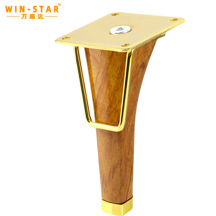 Middle Eastern Furniture Hardware Cabinet Strong Iron Legs Golden Metal Sofa Legs