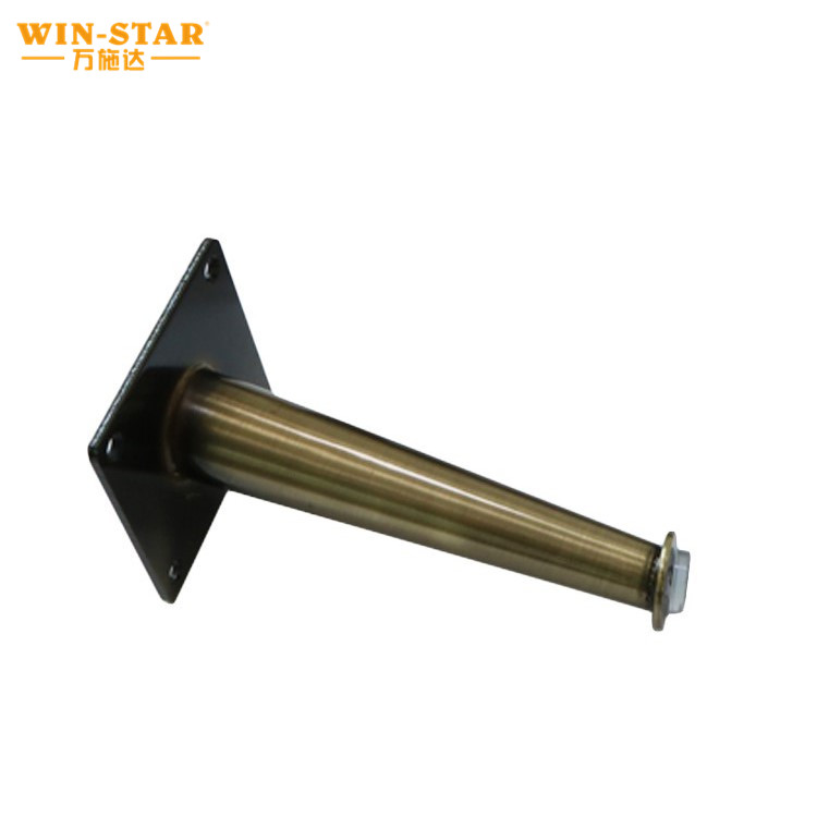 Hotsale modern metal golden cone cheap sofa legs for bed
