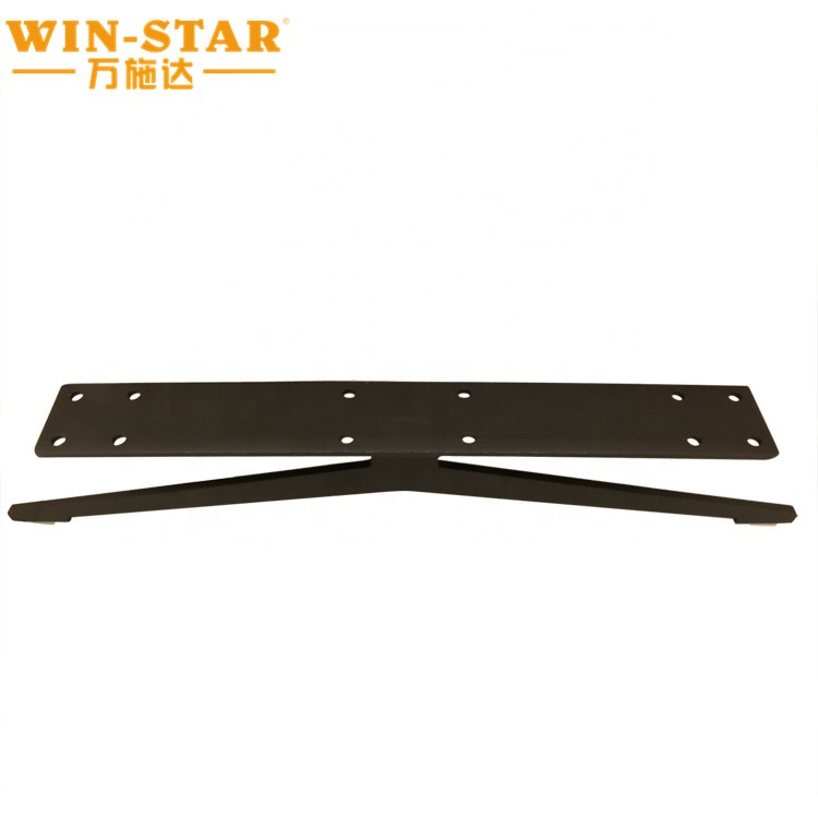 Modern metal black T shape furniture sofa bed legs for base
