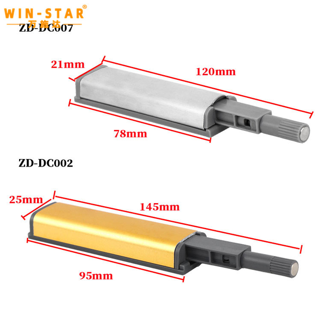 78MM Stainless Steel Furniture Hardware Magnetic Rebound Device Push To Open Door Catch