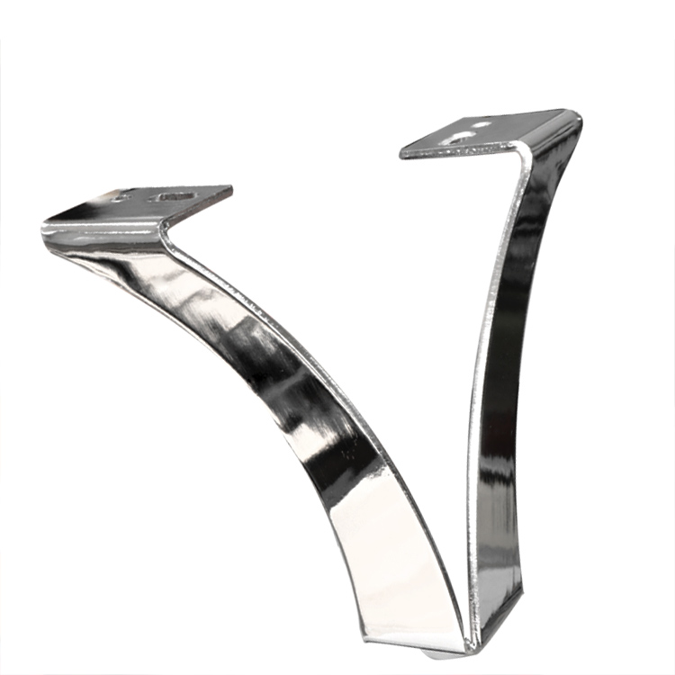 ZD-N137 furniture accessory metal V shape modern cheap sofa leg
