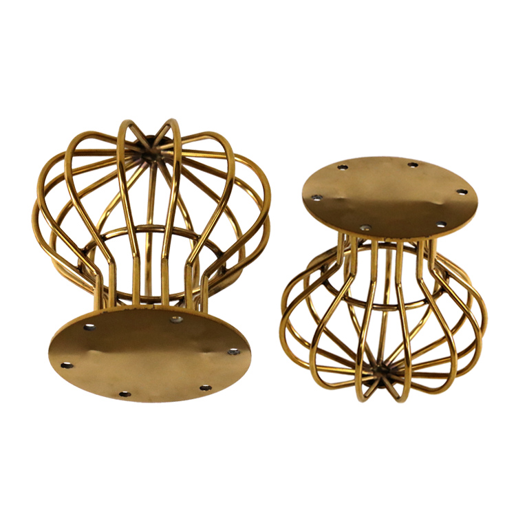 ZD-N139-A Good Quality Furniture Parts Stainless Steel Golden Metal Modern Sofa Legs with Good Prices