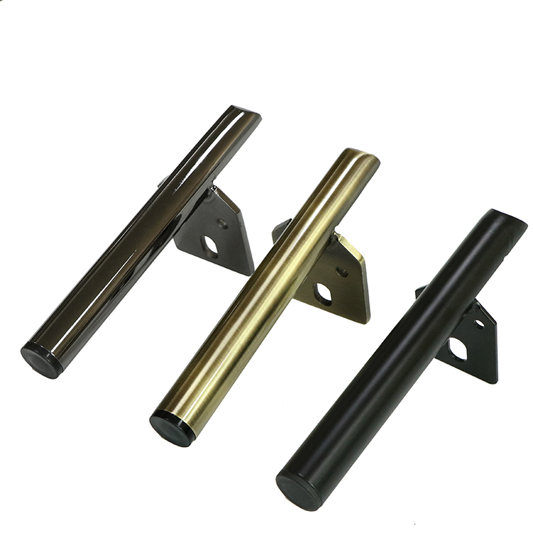 Wholesale Furniture Parts Cheap Price L Shape Golden Pipe Metal Sofa Legs for Coffee Table Bed Feet
